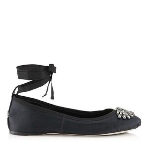 Jimmy Choo Grace Satin Ballet Flats